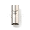 Tarnish Resistant 304 Stainless Steel Magnetic Clasps with Glue-in Ends STAS-F149-04P-D-2