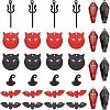 Nbeads 32Pcs 8 Style Halloween Theme Alloy Pendants FIND-NB0002-40-1