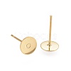 304 Stainless Steel Stud Earring Findings STAS-H436-24G02-8mm-1