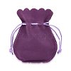 Velvet Bags Drawstring Jewelry Pouches TP-O002-B-M-2
