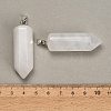 Natural Quartz Crystal Pendants GG-CBAA0EE-02P-21-2