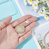 2Pcs 925 Sterling Silver Flower Charms with Jump Rings FIND-HY0004-21-3