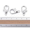 Platinum Plated Zinc Alloy Lobster Claw Clasps X-E107-P-NF-5