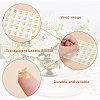 80 Sheets 4 Patterns PVC Waterproof Self-Adhesive Sticker Sets STIC-OC0001-10A-4