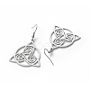 Non-Tarnish 304 Stainless Steel Sailor's Knot Dangle Earrings for Women EJEW-P222-06P-2