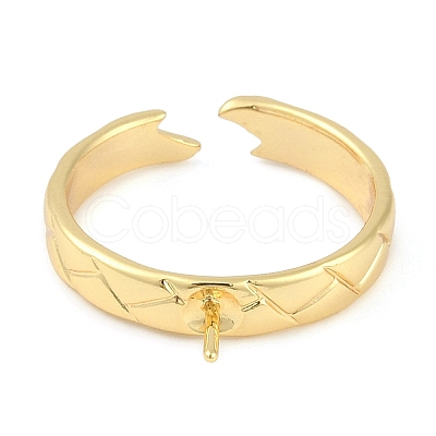 Brass Cuff Finger Ring Settings KK-L219-15E-G-1