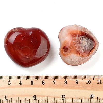 Natural Red Agate Heart Love Healing Stones G-G125-01B-1