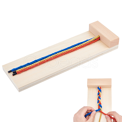 Wooden Hair Braided Training Aids AJEW-WH0258-207-1