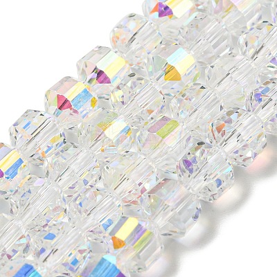 Electroplate Glass Beads Strands EGLA-C003-04-1