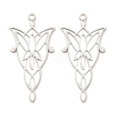 Non-Tarnish 201 Stainless Steel Pendants X-STAS-M318-22P-1