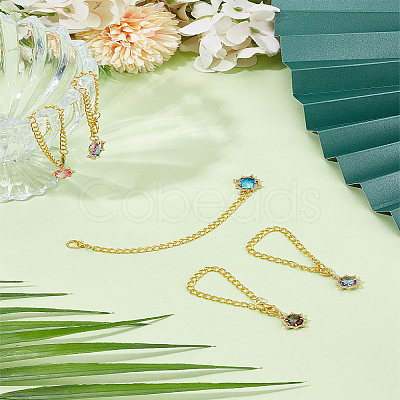 5Pcs Brass Glass Wine Glass Charms HJEW-LP00065-1