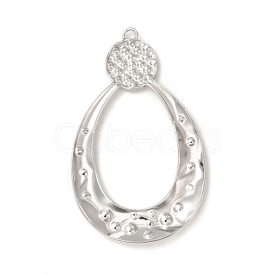 Non-Tarnish 304 Stainless Steel Big Pendant Rhinestone Settings STAS-A070-29P-1