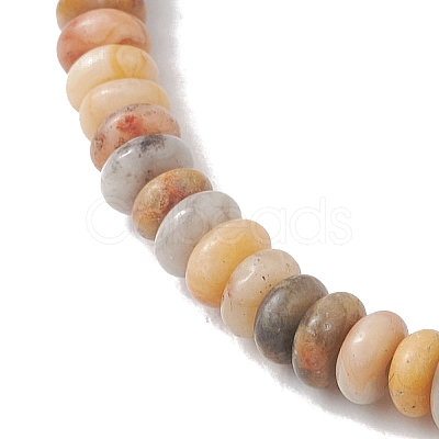 2Pcs Natural Crazy Agate Beads Stretch Bracelets BJEW-JB13415-04-1