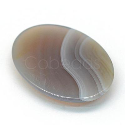 Oval Dyed Natural Striped Agate/Banded Agate Cabochons G-R349-30x40-12-1