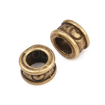 Tibetan Style Alloy European Beads K0P5H071-1