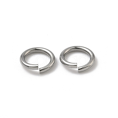 Tarnish Resistant 304 Stainless Steel Open Jump Rings STAS-R065-43-1