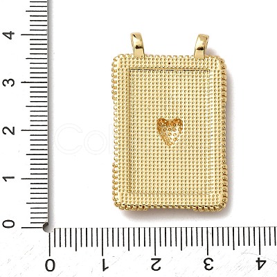 Brass Micro Pave Cubic Zirconia Pendants KK-K408-71G-01-1