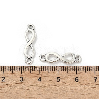 Tibetan Style Alloy Infinity Connector Charms TIBE-S324-26AS-1