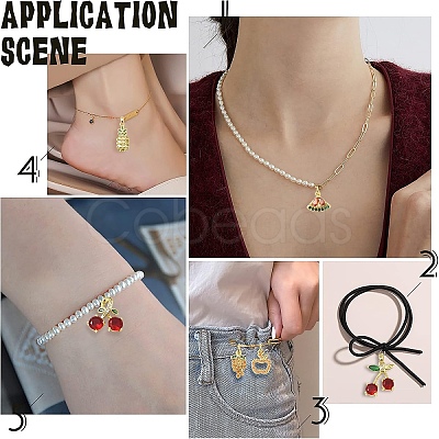 2Pcs Brass Micro Pave Cubic Zirconia Pendants KK-YW0003-22-1