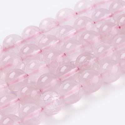 Natural Rose Quartz Beads Strands X-G-C076-12mm-3-1