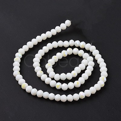 Electroplate Opaque Solid Color Glass Beads Strands EGLA-A044-P3mm-L01-1