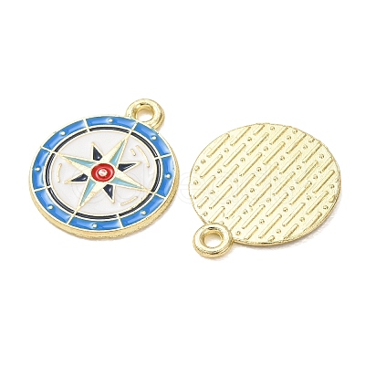 Ocean Alloy Enamel Pendants ENAM-B041-01N-1