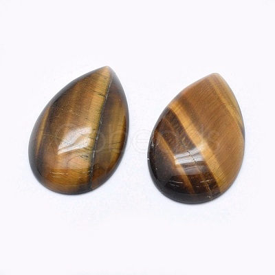 Natural Tiger Eye Cabochons G-P384-I01-1
