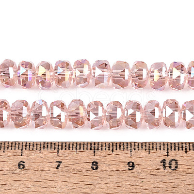 Electroplate Glass Beads Strands X-EGLA-T021-20J-1