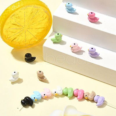 16Pcs 8 Colors Baking Paint Zinc Alloy Beads FIND-CJ0004-72-1