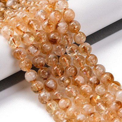 Heated Natural Citrine Bead Strands LS-G-P466-01C-01-1