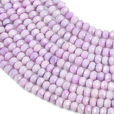 Electroplate Rondelle Glass Beads Strands GL-T021-2x2.5mm-17-21-1