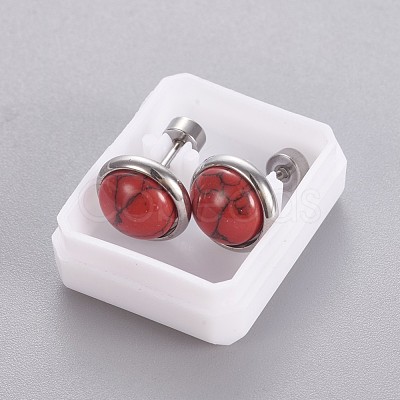304 Stainless Steel Earlobe Plugs EJEW-F227-20P-B-1