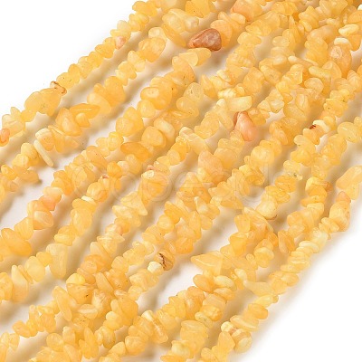 Natural Yellow Jade Beads Strands GG-NH0009-A02-02-1