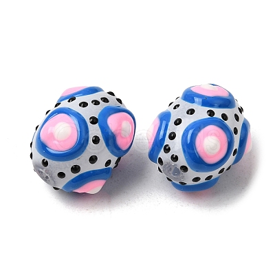 Glass Enamel Beads GLAA-C038-01J-1