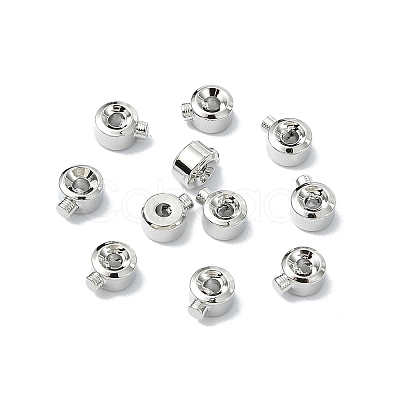 SHEGRACE Brass Crimp Beads XGR0053P-63P-1