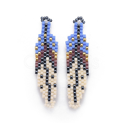 MIYUKI & TOHO Handmade Japanese Seed Beads Pendants SEED-A027-C01-1