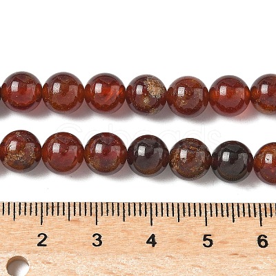 Natural Orange Garnet Beads Strands G-G271-B01-8mm-1