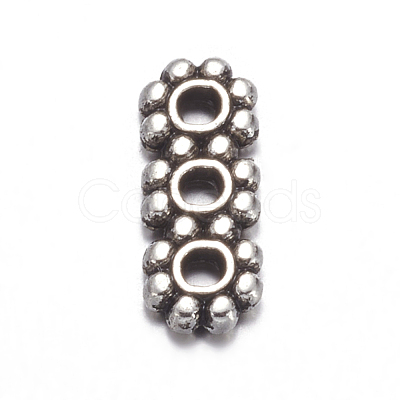 Tibetan Style 3-Hole Spacer Bars A0794Y-1