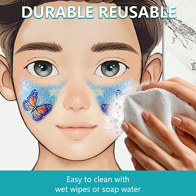 Plastic Makeup Painting Practice Board MRMJ-WH0101-002-1