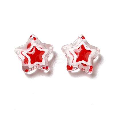 Glass with Enamel Beads LAMP-M011-01B-1