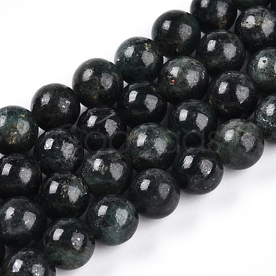 Natural Green Kyanite Beads Strands G-T140-8mm-07-1