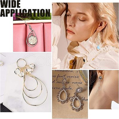 36Pcs 6 Style 304 Stainless Steel Linking Rings STAS-UN0033-66-1