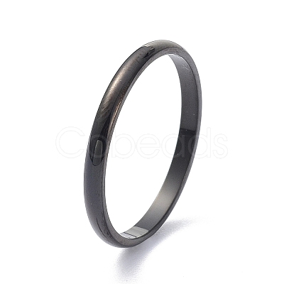 2mm Polished Plain Dome Finger Ring for Girl Women RJEW-C012-05F-EB-1