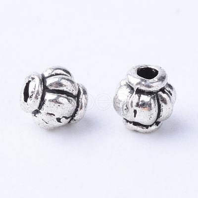 Tibetan Style Alloy Spacer Beads TIBE-Q063-55AS-NR-1
