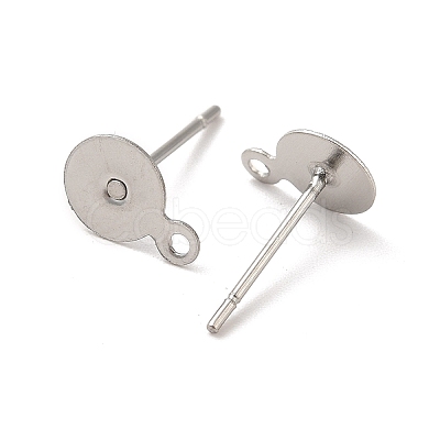 Tarnish Resistant 304 Stainless Steel Stud Earring Findings STAS-E025-1-1