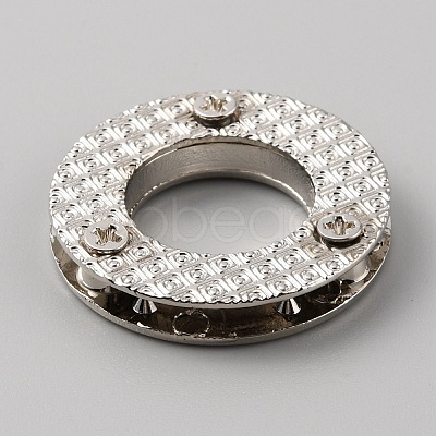 Zinc Alloy Screw-in Grommet Eyelet Findings FIND-WH0156-42B-P-1