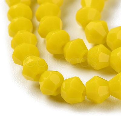 Opaque Solid Color Imitation Jade Glass Beads Strands EGLA-A039-P4mm-D05-1