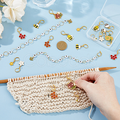 DIY Bees Theme Knitting Tool Sets HJEW-HS00019-1