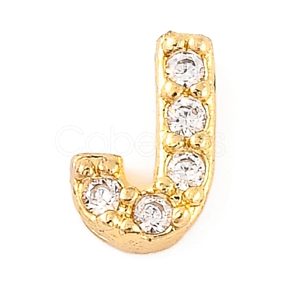 Rack Plating Brass Micro Pave Cubic Zirconia Cabochons KK-F874-04G-J-1