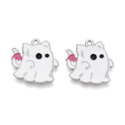 Halloween Theme Alloy and Enamel Pendants ENAM-T021-31B-01P-1